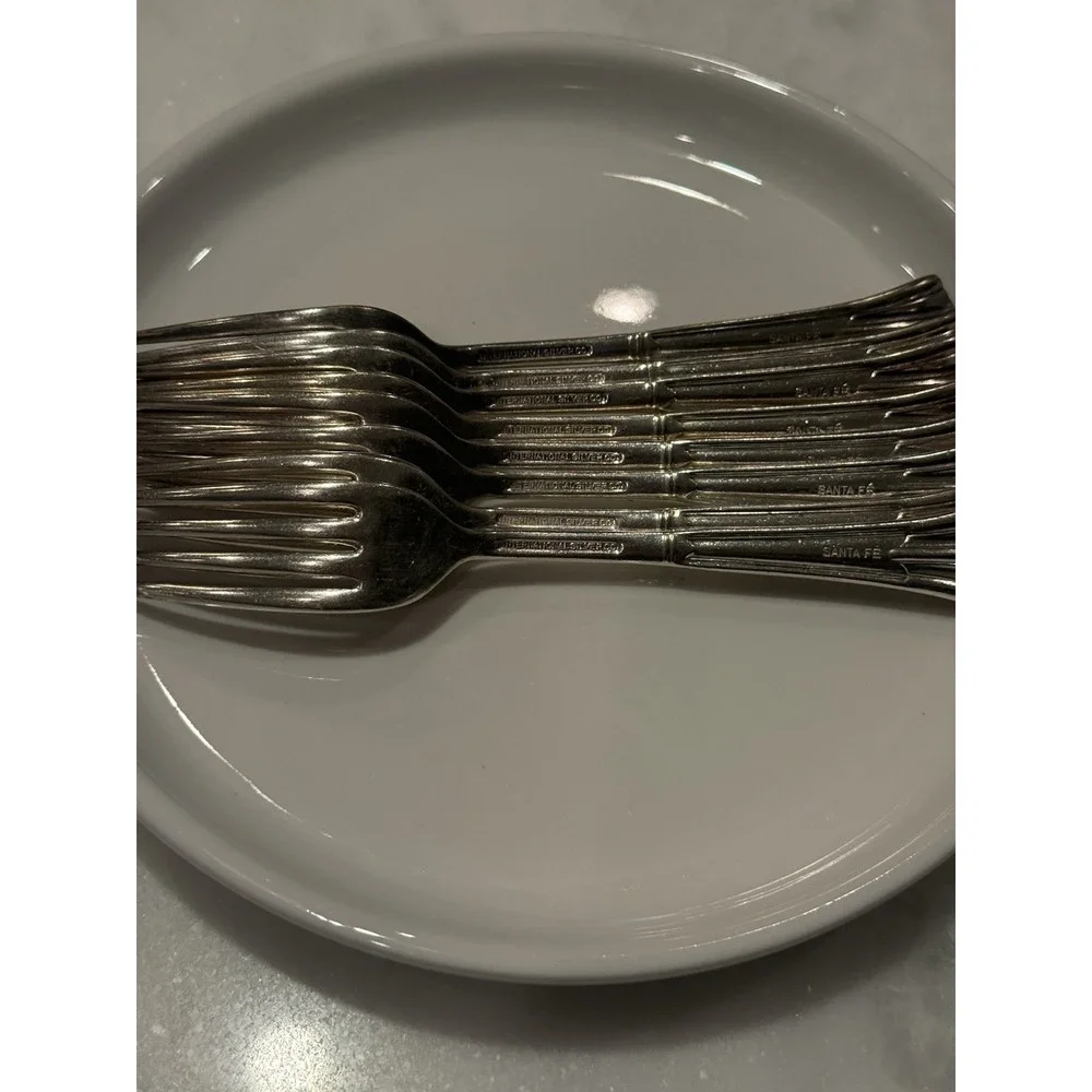 Antique Santa Fe‎ Railroad Dining Car Dinner Fork Place Setting Utensil Vintage